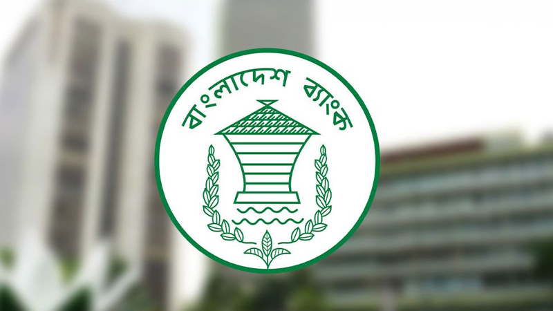 বাংলাদেশ ব্যাংকের লোগো এবং ডিজিটাল আর্থিক জালিয়াতি সংক্রান্ত সতর্কবার্তা।
